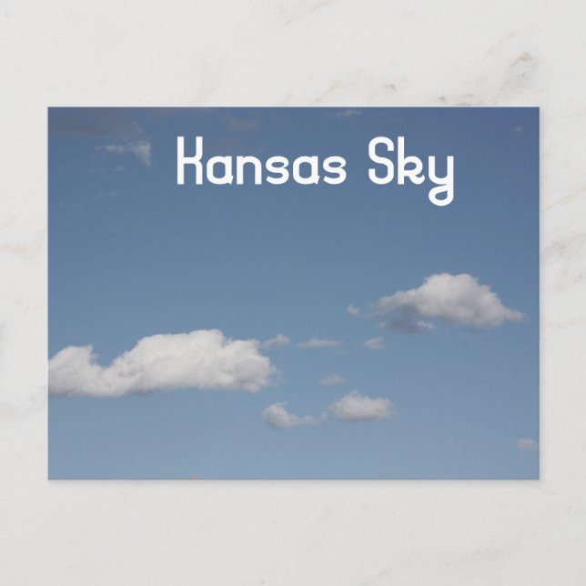 Kansas Sky Postcard (Front)