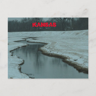 Kansas Snowy Creek Post Card. Postcard