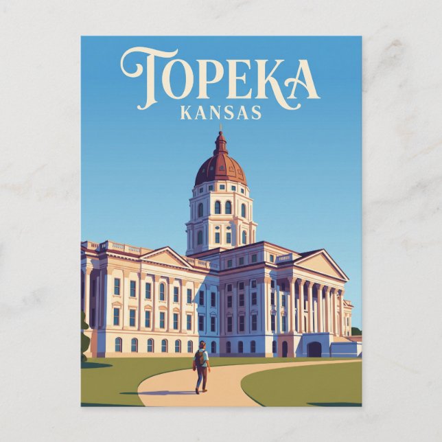 Kansas State Capitol USA Postcard (Front)
