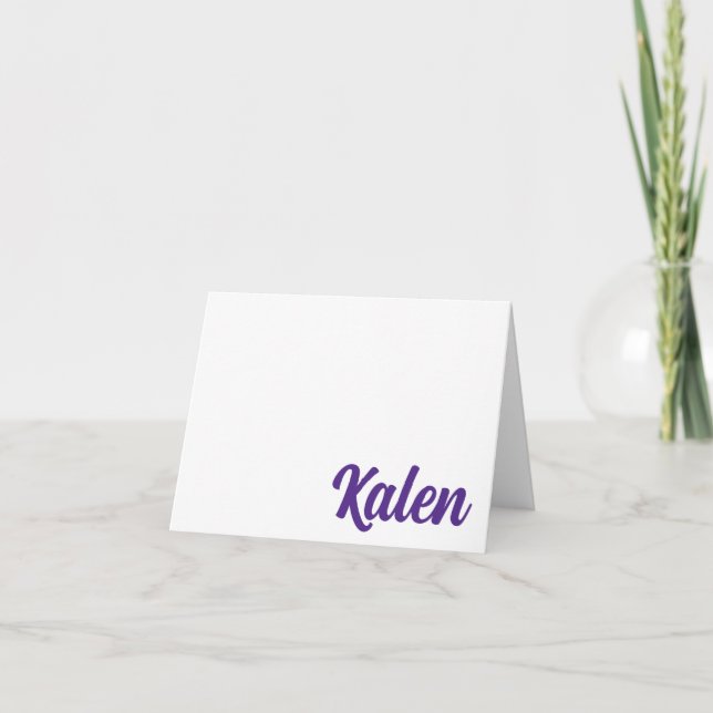 Kansas State EMAW! Personalised Folded Note Cards (Front)