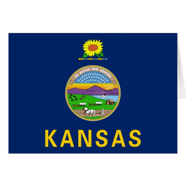Kansas State Flag (Front Horizontal)