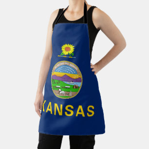 Kansas State Flag Apron
