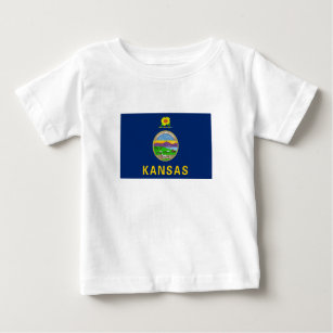 Kansas State Flag Baby T-Shirt