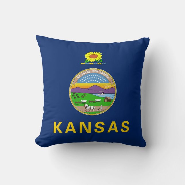 Kansas State Flag Cushion (Front)