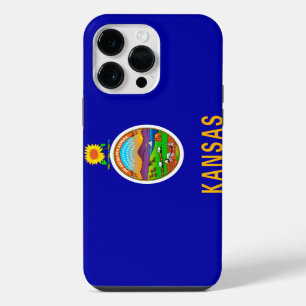 Kansas State Flag Design iPhone 14 Pro Max Case