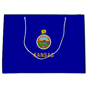 Kansas State Flag Design Large Gift Bag