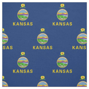 Kansas State Flag Fabric