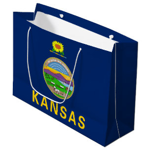 Kansas State Flag Large Gift Bag