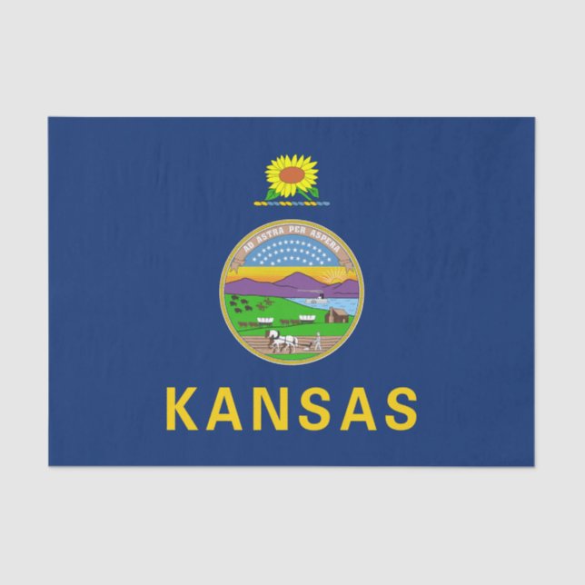 Kansas State Flag Tissue Paper (Front)