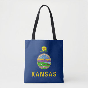 Kansas State Flag Tote Bag