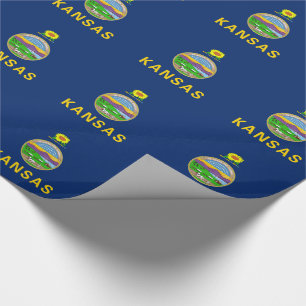 Kansas State Flag Wrapping Paper