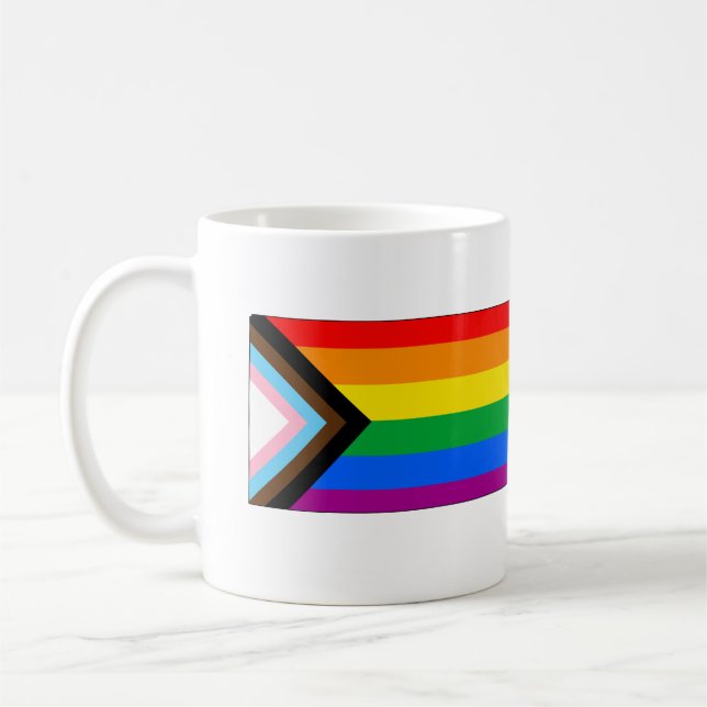 Kansas State Pride LGBTQ Progress Pride Coffee Mug (Left)