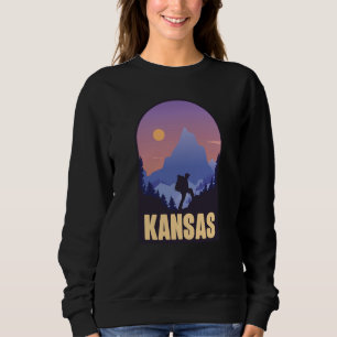 Kansas State USA Hiking Trip Souvenir Sweatshirt