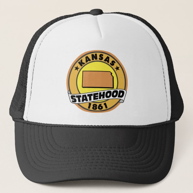 Kansas Statehood Trucker Hat (Front)