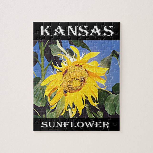 Kansas Sunflower Jigsaw Puzzle (Vertical)