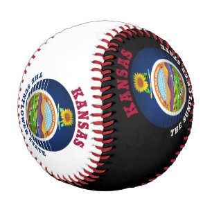 KANSAS SUNFLOWER STATE FLAG BASEBALL