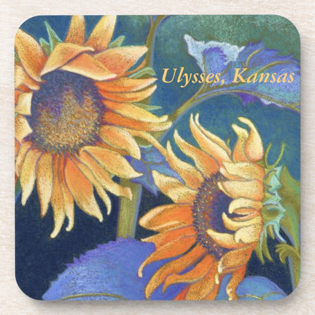 Kansas Sunflowers Coasters (Front)