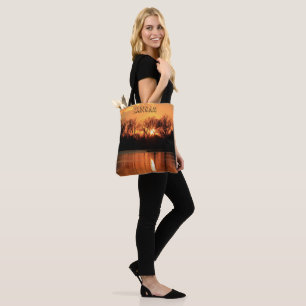 Kansas Sunset Reflection Photo Tote Bag