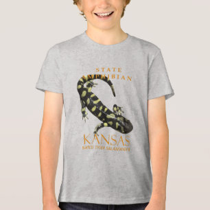 Kansas Territory Amphibian The Barred Salamander Tri-Blend Shirt