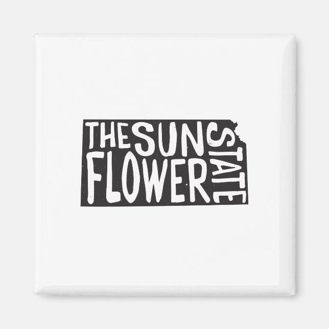 Kansas: The Sunflower State Magnet (Front)