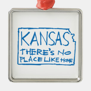 Kansas - There's No Place Like Home Metal Tree Decoration
