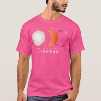 Kansas Total Solar Eclipse Totality Moon Astronomy T-Shirt