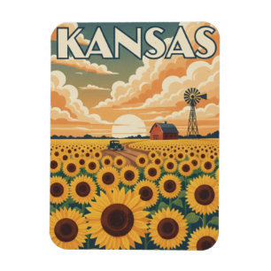 Kansas Travel Magnet