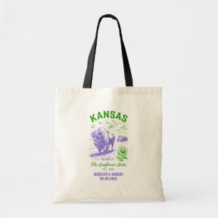 Kansas Wedding Welcome Bag, Destination Wedding Tote Bag