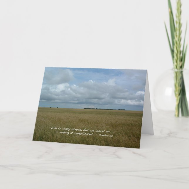 Kansas Wheat Field Card (Front)