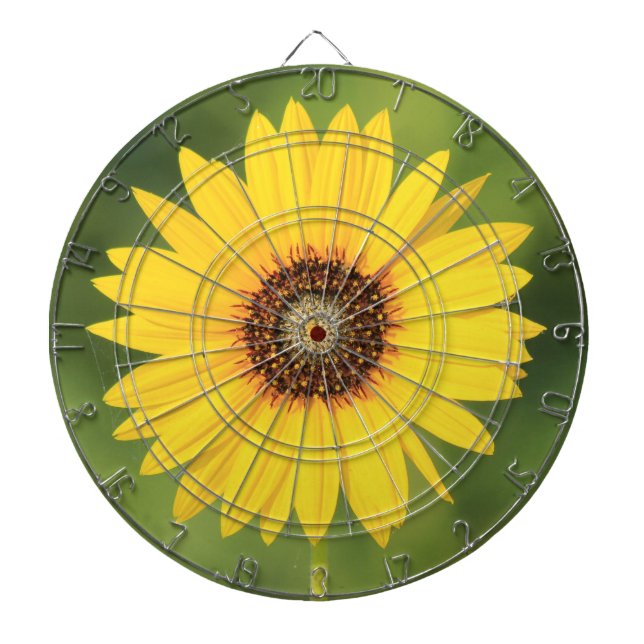 Kansas  Wild Sunflower ProfiledInk Dart Board (Front)