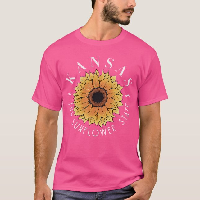 Kansashe Sunflower State America USA Kansasian fun T-Shirt (Front)