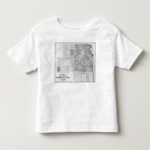 KansasPanoramic MapKansas Toddler T-Shirt