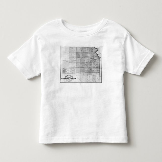 KansasPanoramic MapKansas Toddler T-Shirt (Front)