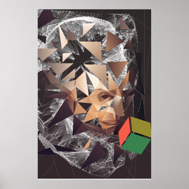 Kant Thinking about Trascendentalism Poster (Front)