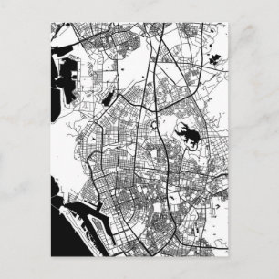 Kaohsiung City Taiwan Map Postcard