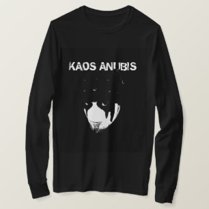 Kaos Anubis Long Sleeve B&W Face T-Shirt