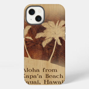 Kapaa Sunset Hawaiian Faux Koa Wood iPhone 6 case