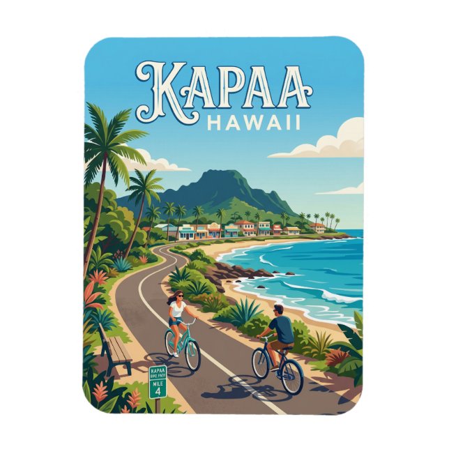 Kapaa USA Magnet (Vertical)