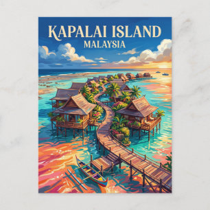 Kapalai Island Malaysia Postcard