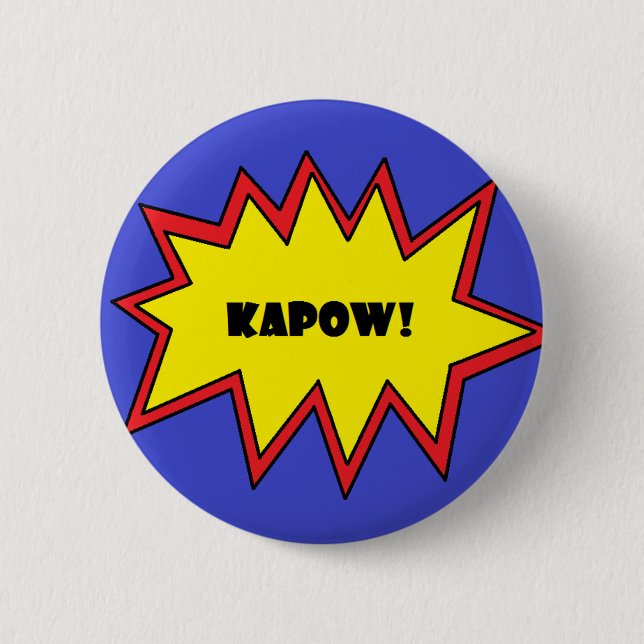 Kapow! 6 Cm Round Badge (Front)