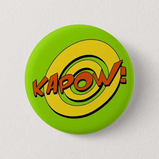 Kapow Comic Book Badge (Front)