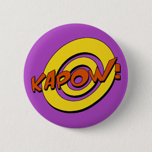 Kapow Comic Book Badge