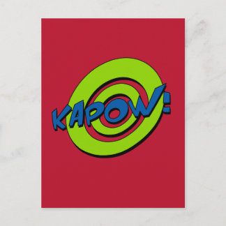 Kapow Comic Book Postcard