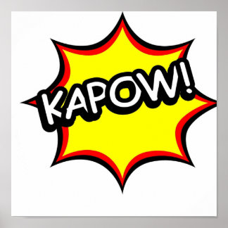 Kapow Comic Tee Poster