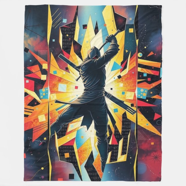 Kapow Super Hero Fleece Blanket (Front)