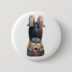 Kappa 河童 Handstand 6 Cm Round Badge