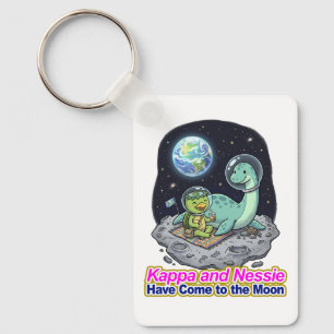 Kappa and Nessie Have Come to the Moon Key Ring
