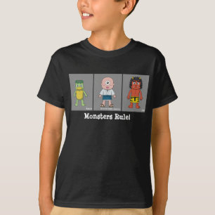 Kappa, Hitotsume-kozo, and Oni Cartoon Yokai T-Shirt