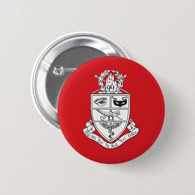 Kappa Psi Crest 6 Cm Round Badge (Front & Back)