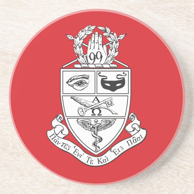 Kappa Psi Crest Coaster (Front)